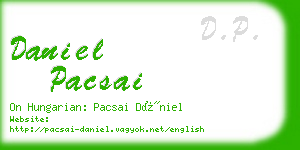 daniel pacsai business card